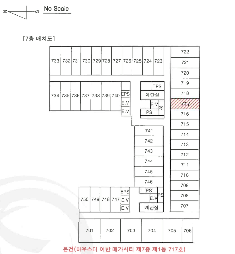 대구광역시 동구 신서동 1188-1 하우스디어반메가시티 7층1동717호 오피스텔 경매 사진 20