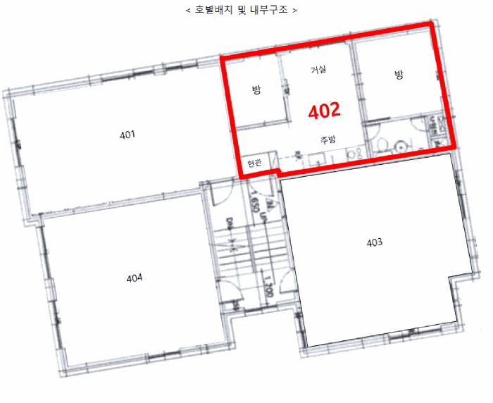서울특별시 금천구 독산동 678-10 모던하우스금천2호점 제4층 제402호 다세대(빌라) 경매 사진 24
