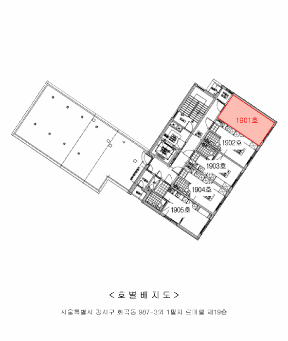 서울특별시 강서구 화곡동 987-3 르미엘 제19층 제1901호 외 1필지 오피스텔(주거) 경매 사진 11