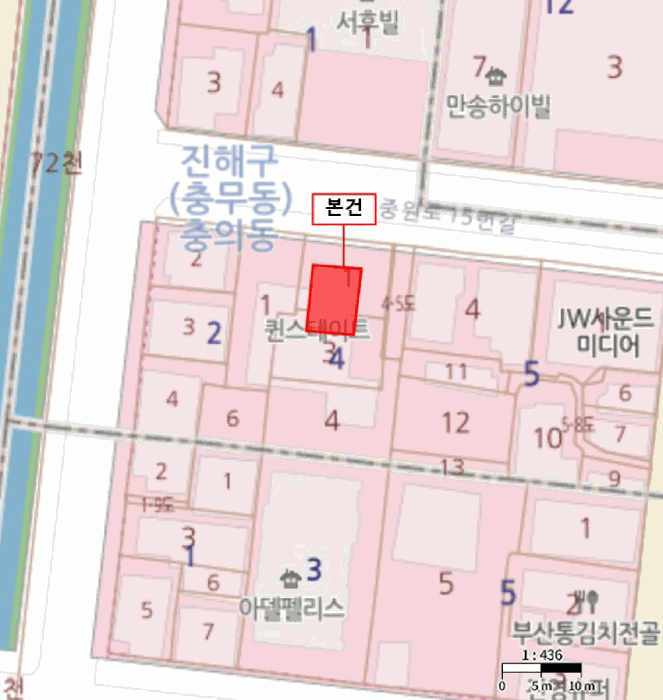 경상남도 창원시 진해구 충의동 4-1 퀸스테이트 2층 202호 외 5필지 오피스텔(주거) 경매 사진 7