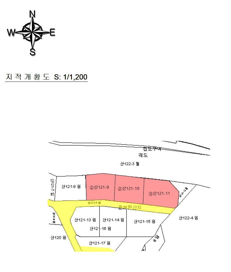 전라남도 곡성군 오곡면 침곡리 산121-11 임야 경매 사진 5