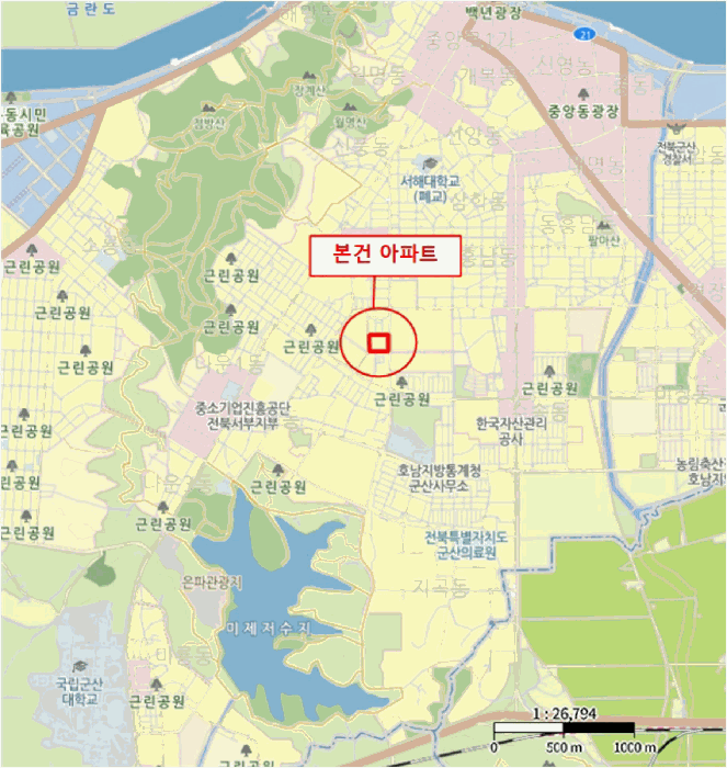 전북특별자치도 군산시 나운동 501 현대아파트 301동 20층2003호 아파트 경매 사진 16