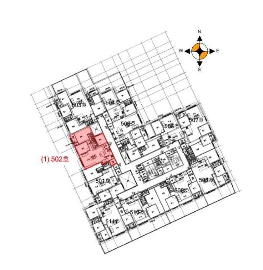인천광역시 미추홀구 숭의동 121-7 더 미추홀퍼스트 5층502호 외 10필지 오피스텔(주거) 경매 사진 10