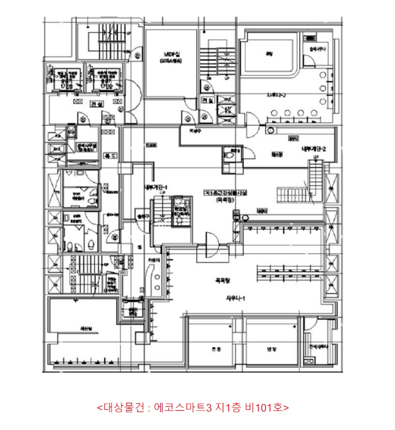경기도 부천시 원미구 심곡동 142-10 에코스마트3 지1층비101호 근린상가 경매 사진 44