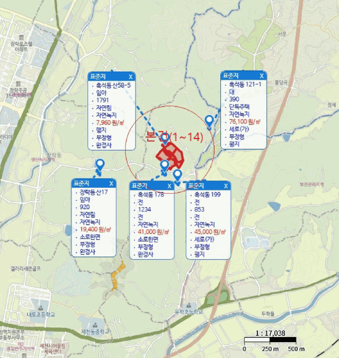 충청북도 제천시 흑석동 172-19 외 13필지 창고용지 경매 사진 61