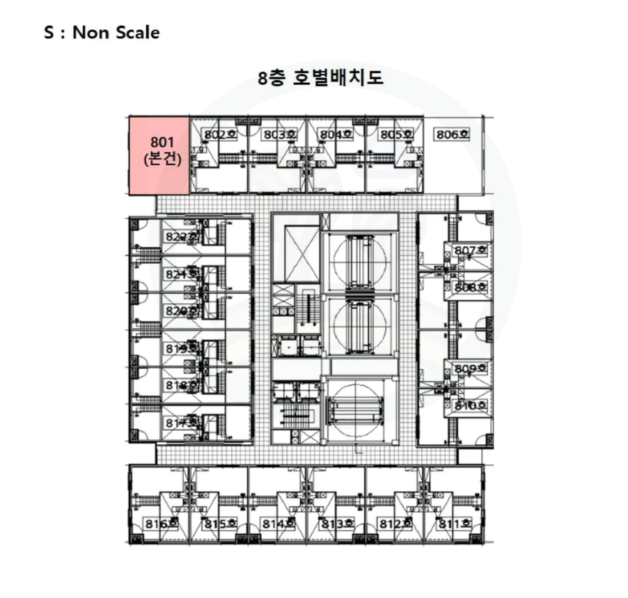부산광역시 부산진구 범천동 848-8 부산 범일 로얄팰리스 2차 8층801호 오피스텔 경매 사진 24