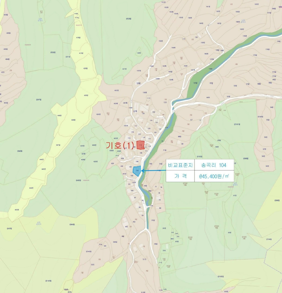경상북도 김천시 남면 송곡리 110 대지 경매 사진 22