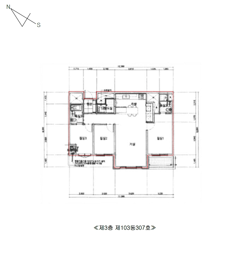 제주특별자치도 제주시 연동 1494 신제주연동트리플시티 3층103동307호 오피스텔 경매 사진 15