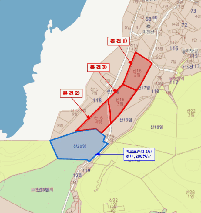 충청남도 보령시 오천면 삽시도리 산16-3 임야 경매 사진 4