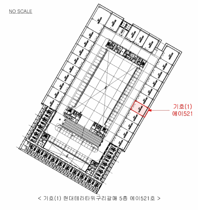 경기도 구리시 갈매동 552-17 현대테라타워구리갈매 5층에이521호 아파트형공장 경매 사진 42