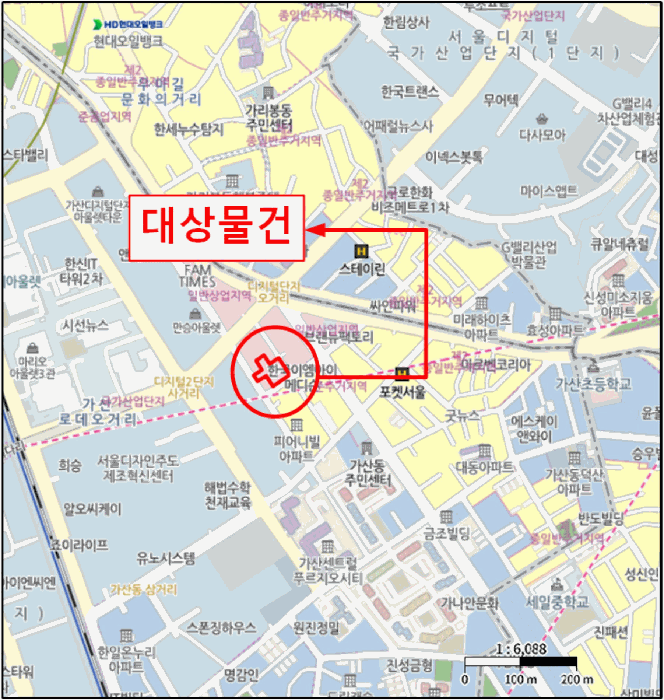 서울특별시 금천구 가산동 140-36 비즈트위트 바이올렛 5차 제5층 제516호 오피스텔 경매 사진 27
