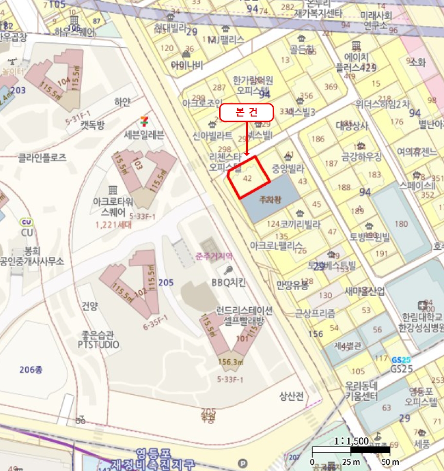 서울특별시 영등포구 영등포동7가 29-42 여의도써밋 제2층 제204호 오피스텔 경매 사진 23