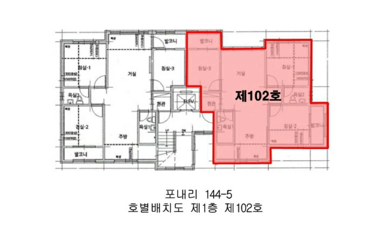 경기도 김포시 월곶면 포내리 144-5 1동 1층102호 다세대(빌라) 경매 사진 30