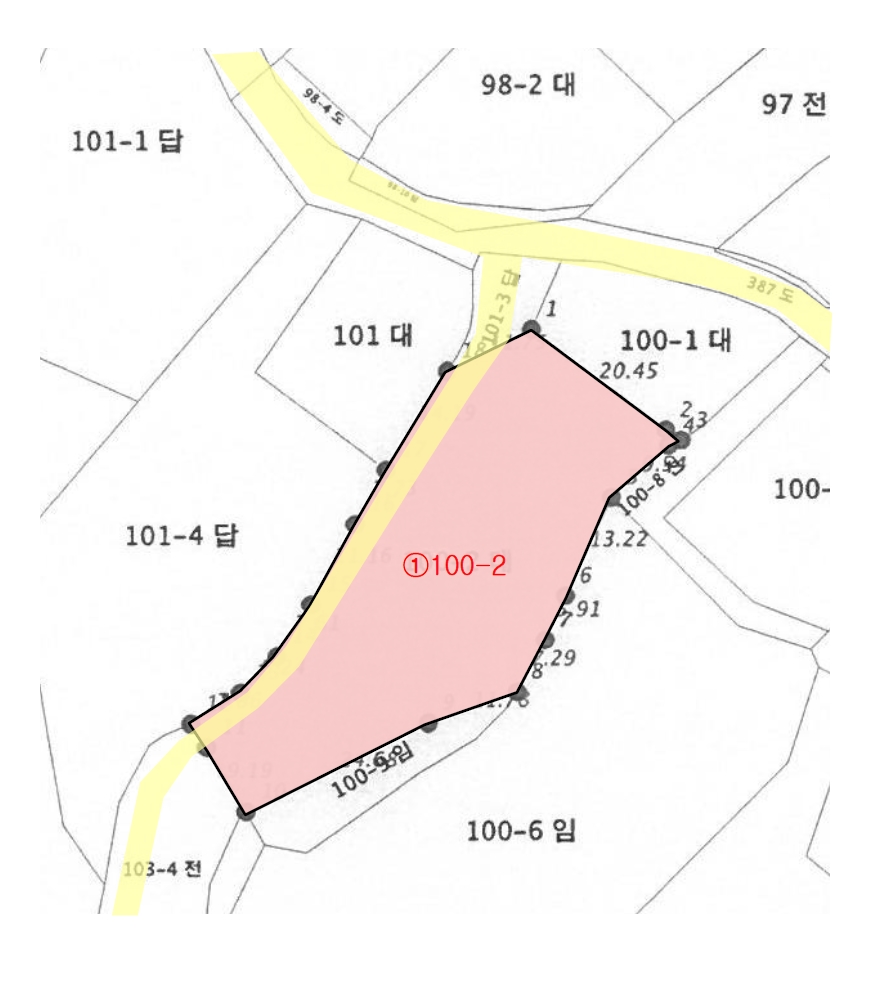 충청북도 청주시 서원구 남이면 가좌리 100-2 대지 경매 사진 24