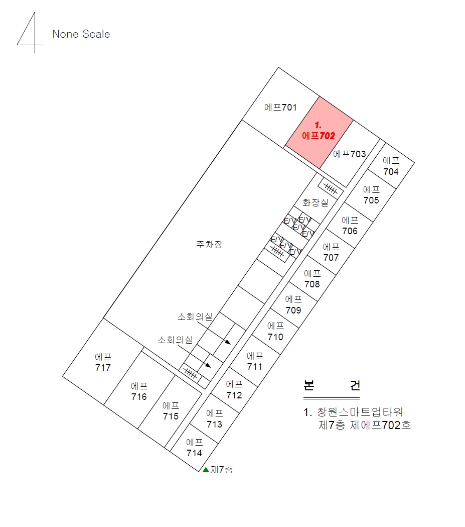 경상남도 창원시 의창구 팔용동 40-5 창원스마트업타워 7층에프702호 아파트형공장 경매 사진 16