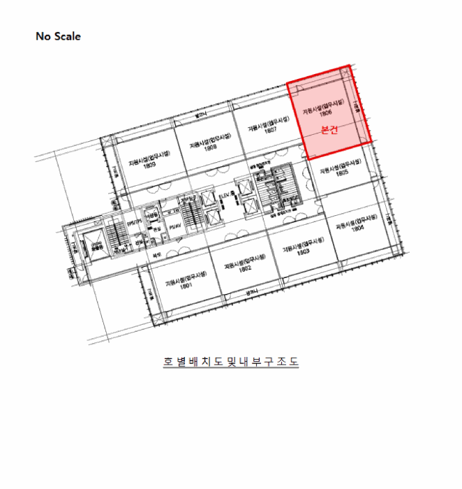 서울특별시 금천구 가산동 550-7 케이엠타워 제18층 제1806호 아파트형공장 경매 사진 28