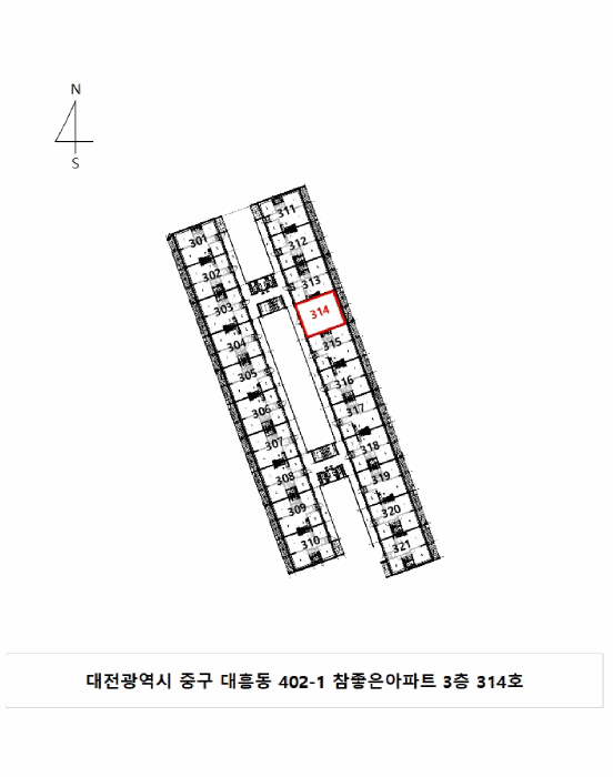 대전광역시 중구 대흥동 402-1 참좋은아파트 3층314호 아파트 경매 사진 38