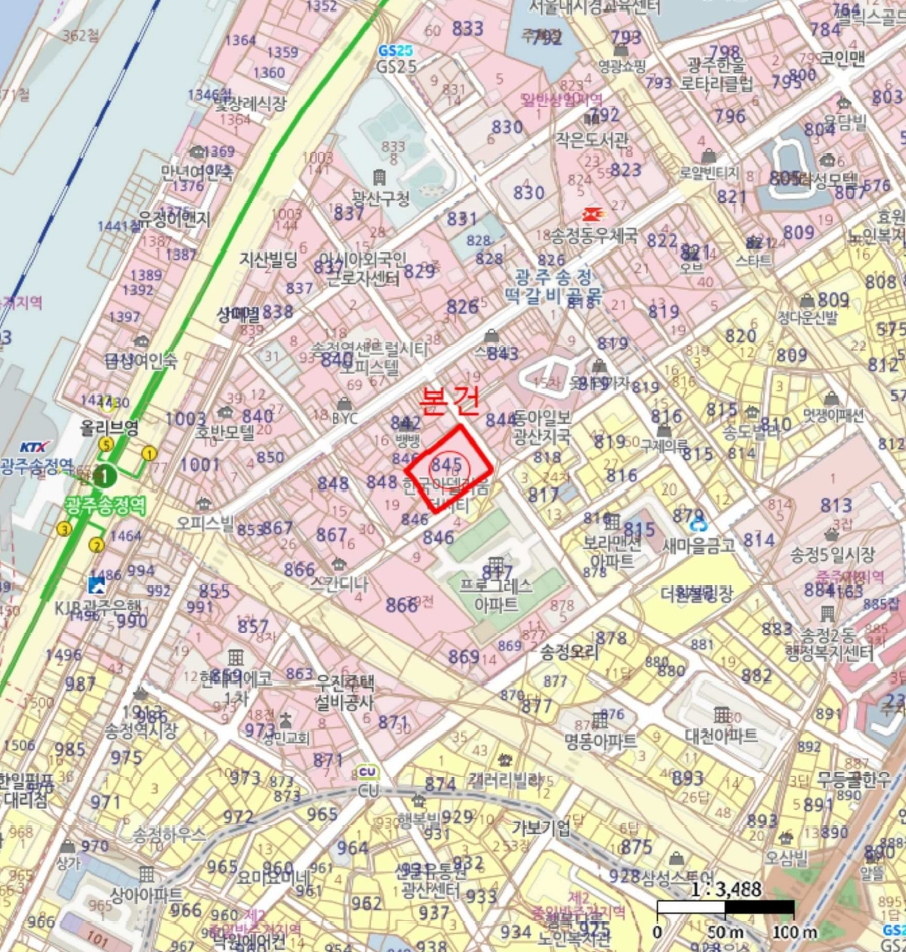 광주광역시 광산구 송정동 845-10 송정역한국아델리움더씨티 제2층 제208호 오피스텔(주거) 경매 사진 10