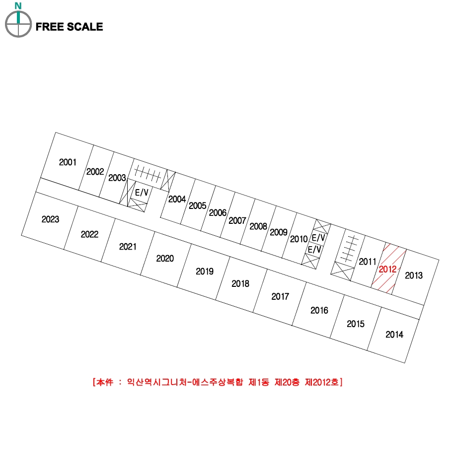 전북특별자치도 익산시 창인동1가 151 익산역시그니처-에스주상복합 1동 20층2012호 아파트 경매 사진 12