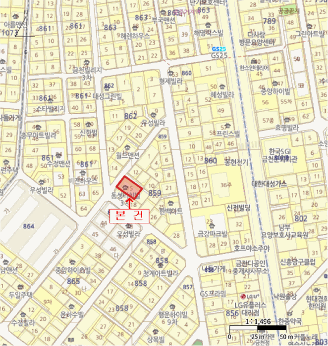 서울특별시 금천구 시흥동 859-15 동성리치빌 제2층 제202호 다세대(빌라) 경매 사진 22