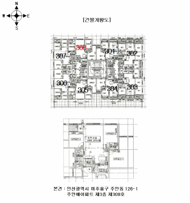 인천광역시 미추홀구 주안동 126-1 주안애아파트 3층308호 오피스텔 경매 사진 21