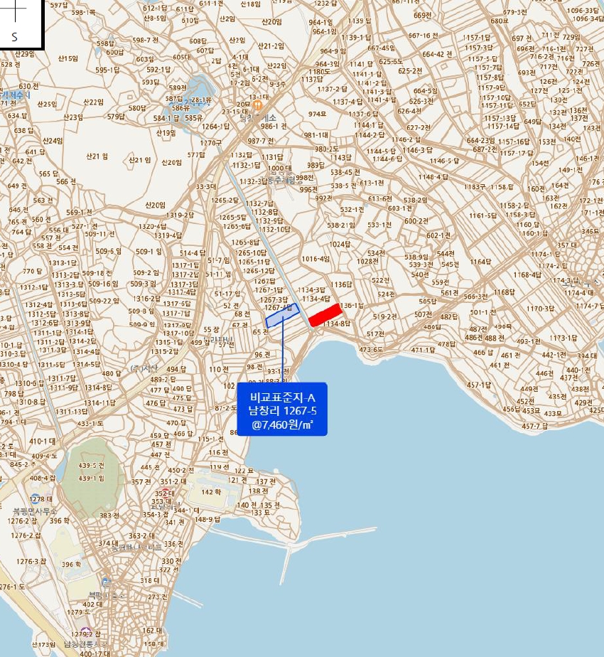 전라남도 해남군 북평면 오산리 1134-6 답 경매 사진 9