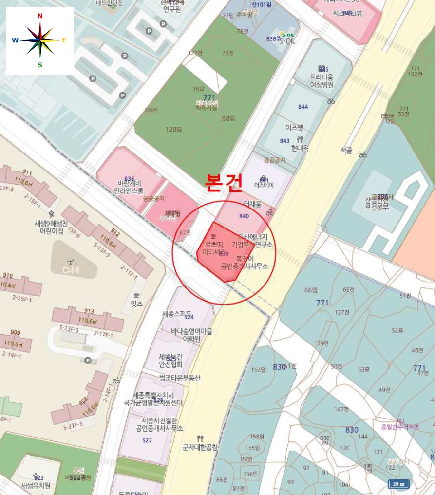 세종특별자치시 반곡동 839 반곡타워주건축물제1동 1층110비호 근린상가 경매 사진 25