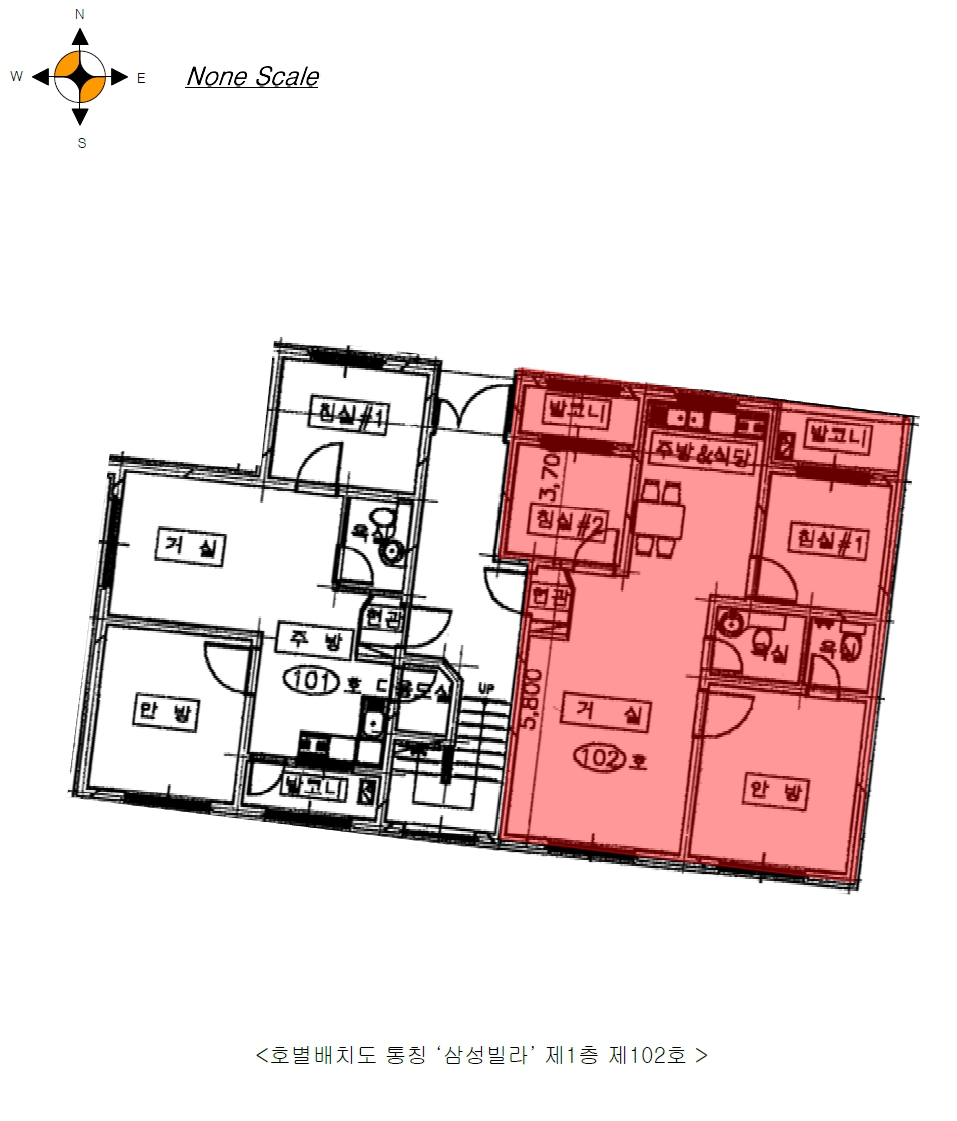 경기도 안산시 상록구 월피동 439-16 1층102호 다세대(빌라) 경매 사진 21