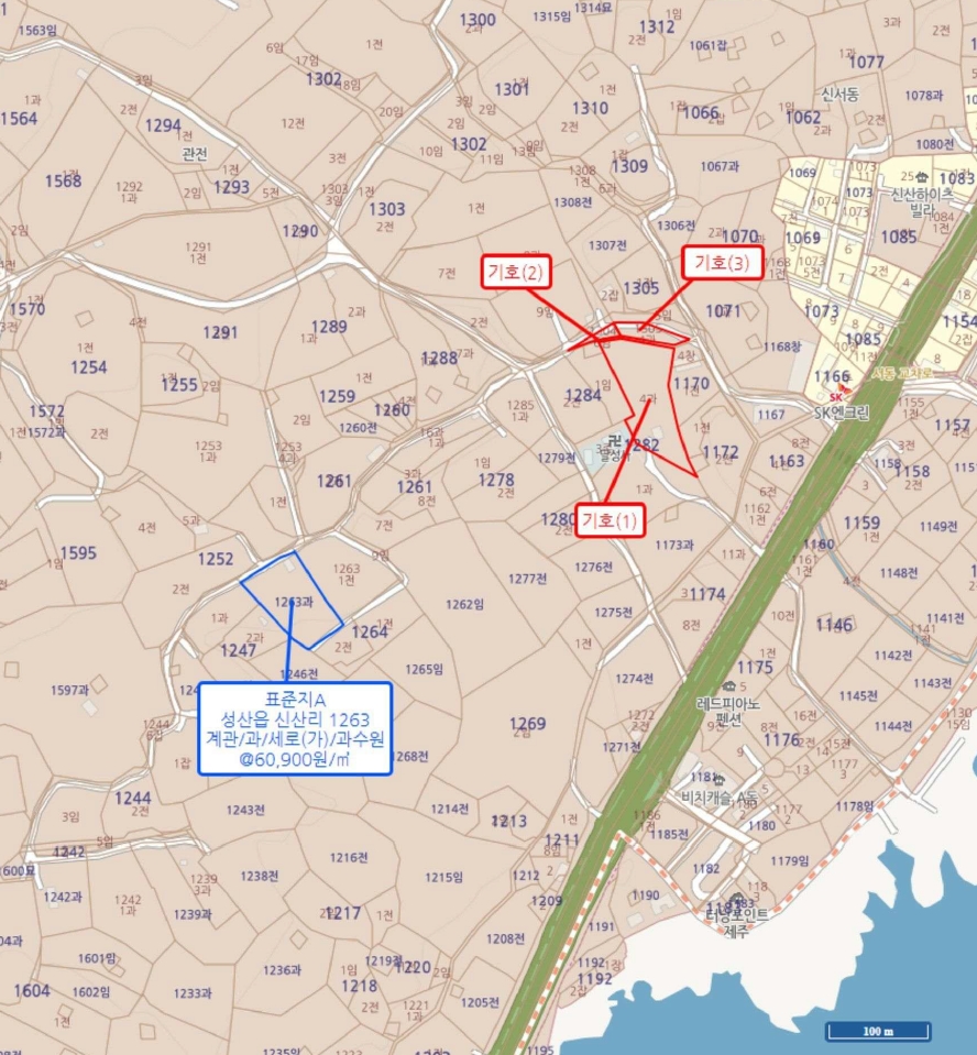 제주특별자치도 서귀포시 성산읍 신산리 1282-4 외 2필지 과수원 경매 사진 64