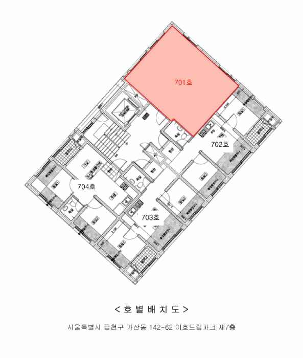 서울특별시 금천구 가산동 142-62 이호드림파크 제7층 제701호 오피스텔 경매 사진 21