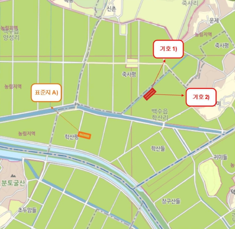 전라남도 영광군 백수읍 학산리 542-1 외 1필지 답 경매 사진 7