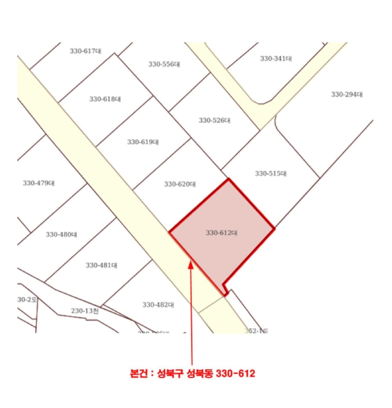 서울특별시 성북구 성북동 330-612 대지 경매 사진 54
