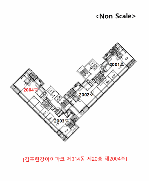 경기도 김포시 구래동 6874-20 김포한강아이파크 314동 20층2004호 아파트 경매 사진 20