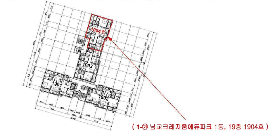 전라남도 목포시 남교동 1-1 남교크레지움에듀파크 1동 19층1904호 아파트 경매 사진 16