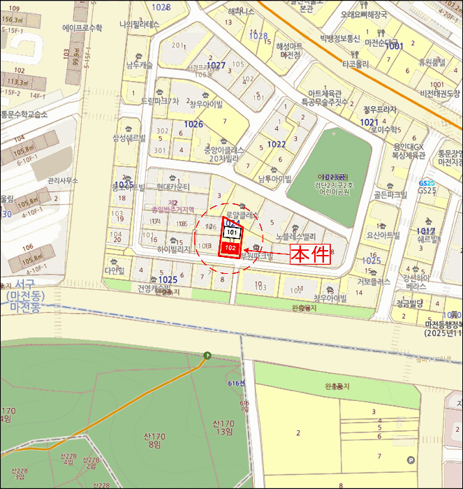 인천광역시 서구 마전동 1024-11 부원파크빌 102동 4층401호 다세대(빌라) 경매 사진 23