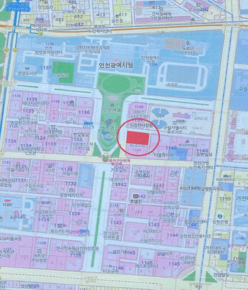 인천광역시 남동구 구월동 1140 구월동코아루파크드림 5층505호 오피스텔 경매 사진 21