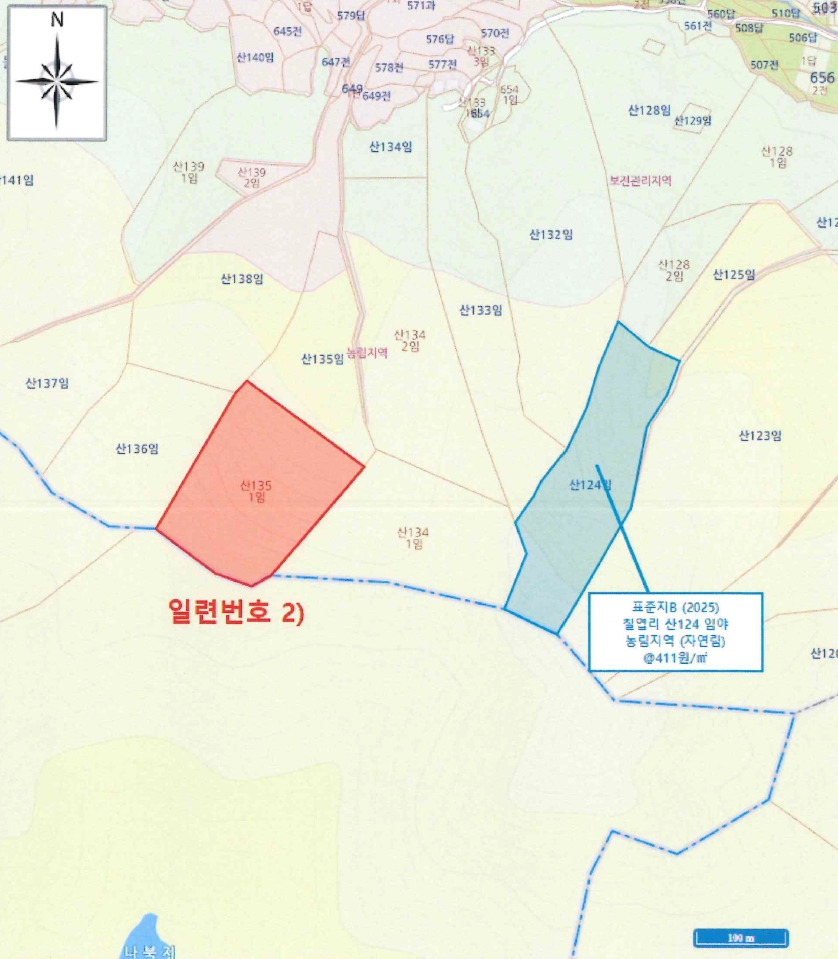 경상북도 청도군 이서면 칠엽리 산135-1 임야 경매 사진 13