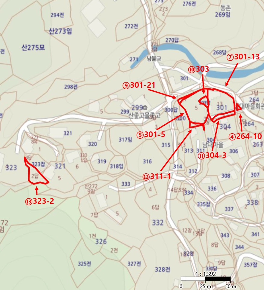 경상남도 산청군 시천면 내대리 323-2 답 경매 사진 63