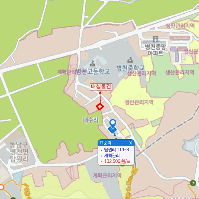 충청남도 천안시 동남구 병천면 탑원리 117-2 대지 경매 사진 31