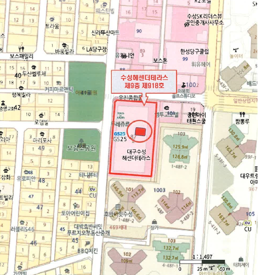 대구광역시 수성구 두산동 87-2 수성헤센더테라스 9층918호 오피스텔 경매 사진 24