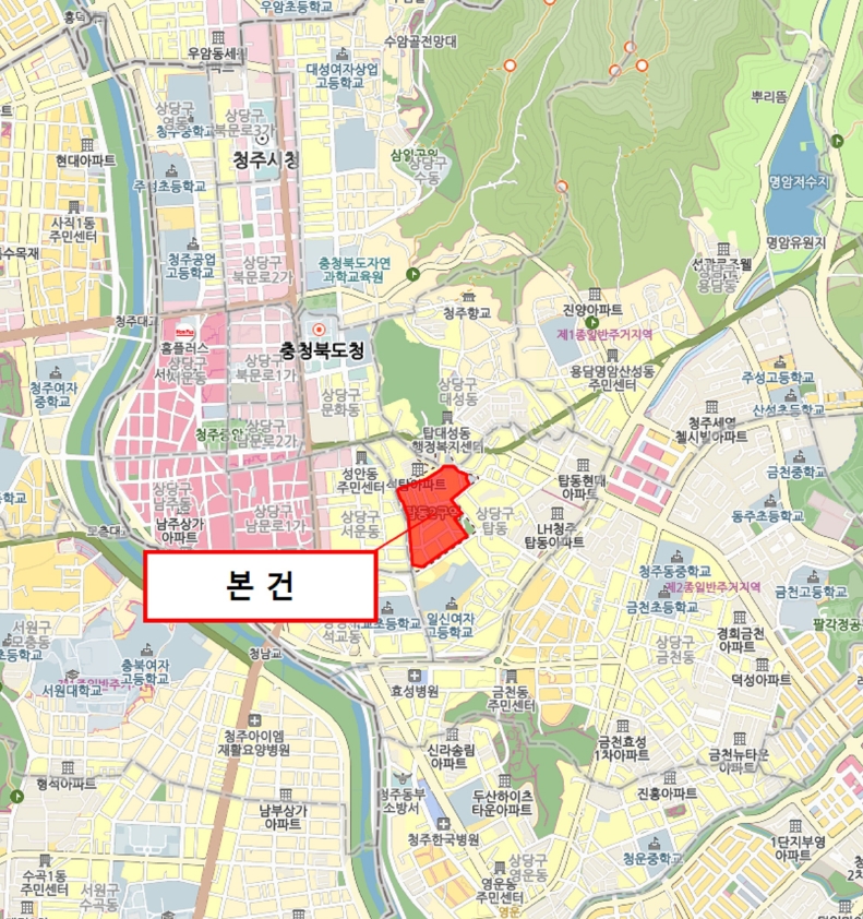 충청북도 청주시 상당구 탑동 390 센트럴힐데스하임 근린생활시설3동 1층106호 근린상가 경매 사진 10