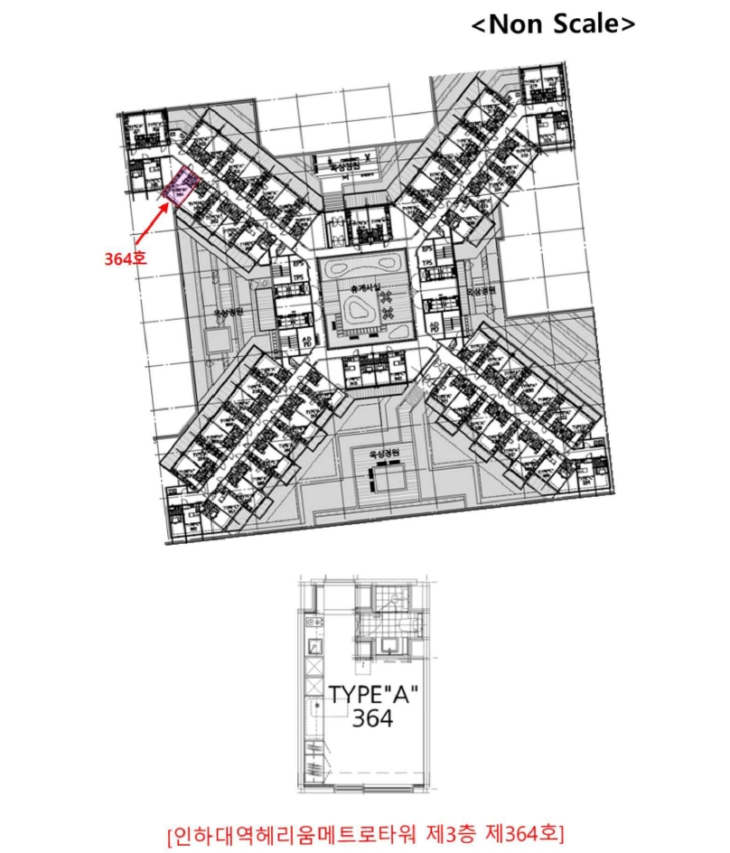 인천광역시 미추홀구 용현동 665-8 인하대역헤리움메트로타워 3층364호 오피스텔 경매 사진 21