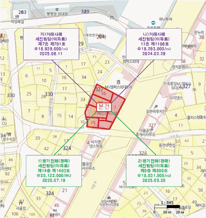 서울특별시 동대문구 이문동 327-7 세진빌딩 14층1411호 외 6필지 아파트 경매 사진 14