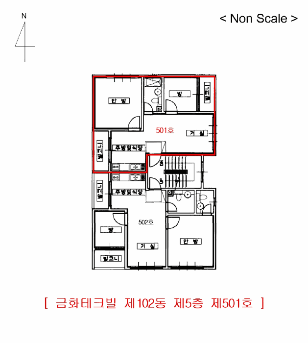인천광역시 부평구 부평동 416-15 금화테크빌 102동 5층501호 다세대(빌라) 경매 사진 17