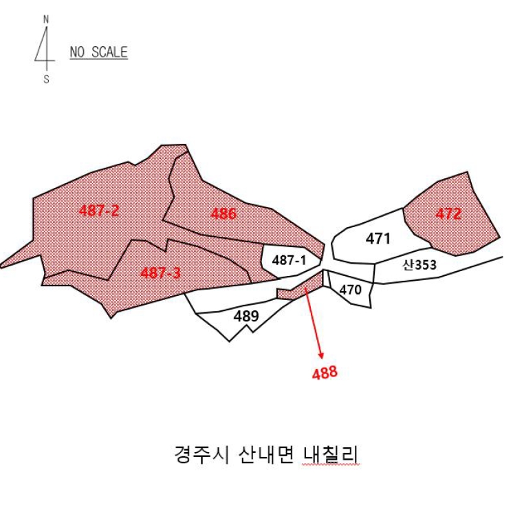 경상북도 경주시 산내면 내칠리 472 외 4필지 답 경매 사진 5
