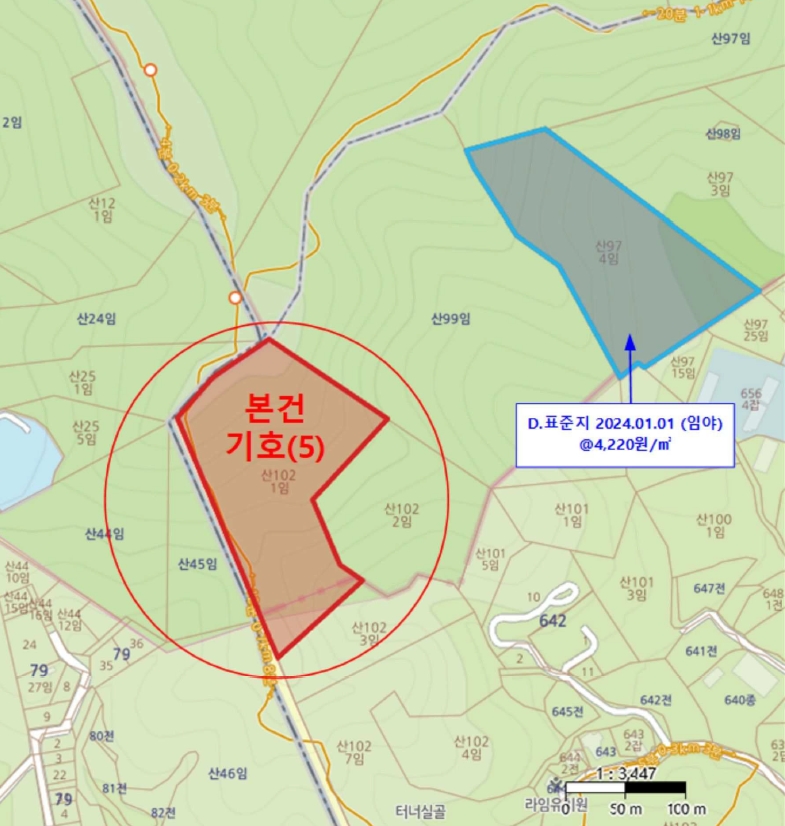 경상북도 구미시 오태동 산102-1 임야 경매 사진 40