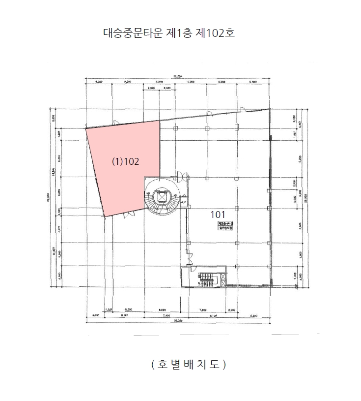 충청북도 청주시 서원구 사창동 385-13 대승중문타운 1층102호 외 3필지 근린상가 경매 사진 8