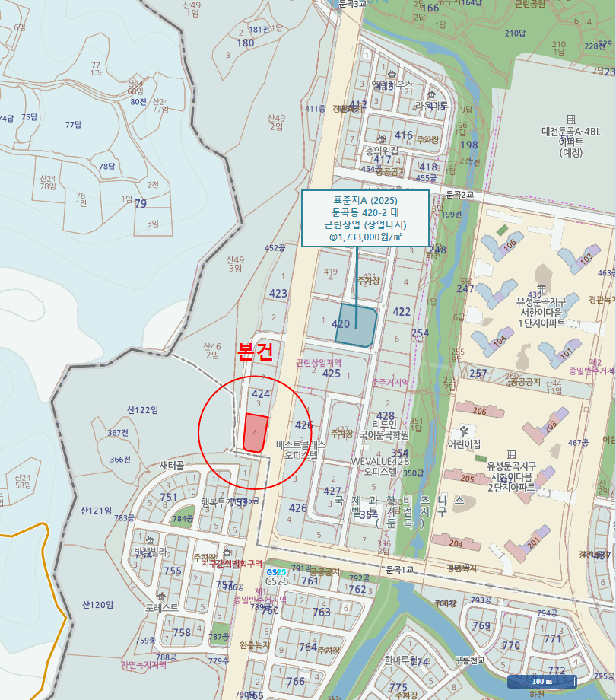 대전광역시 유성구 둔곡동 424-4 대지 경매 사진 31