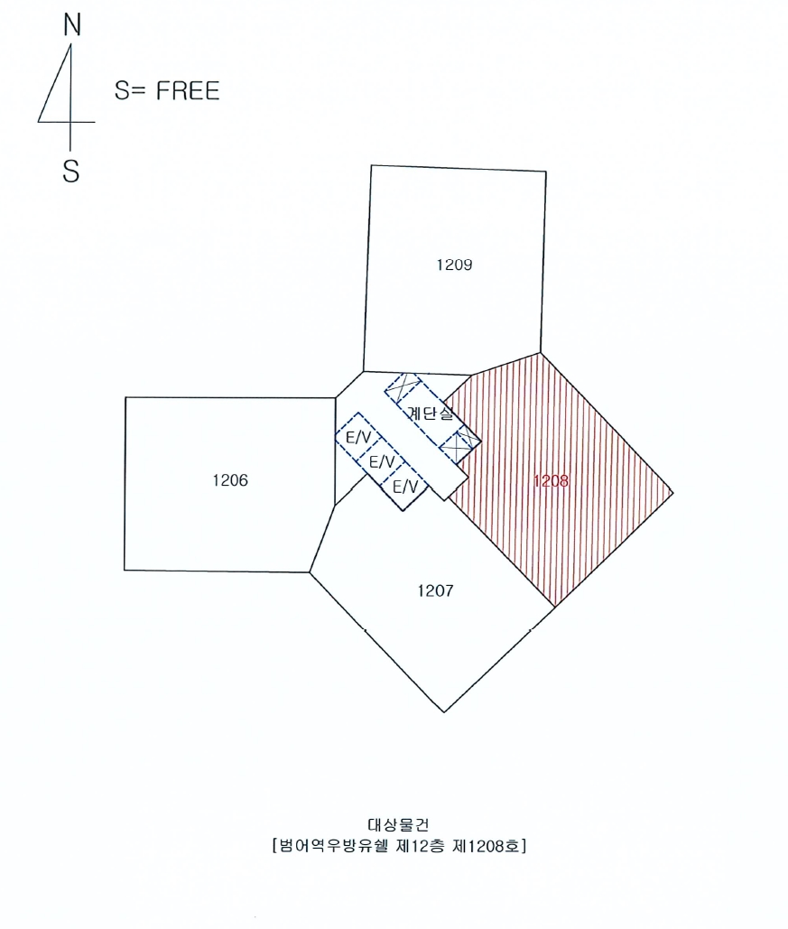 대구광역시 수성구 범어동 35-1 범어역우방유쉘 12층1208호 아파트 경매 사진 9