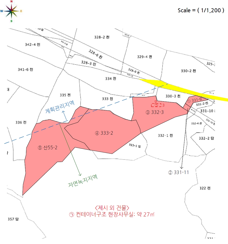 충청북도 청주시 청원구 내수읍 덕암리 331-9 외 4필지 전 경매 사진 23